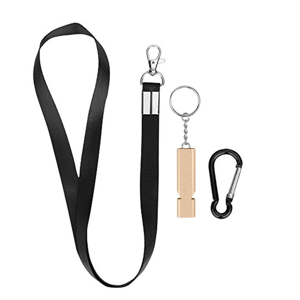 Bunte Metallpfeife mit Umhängeband – Für Sport, Schule & Outdoor