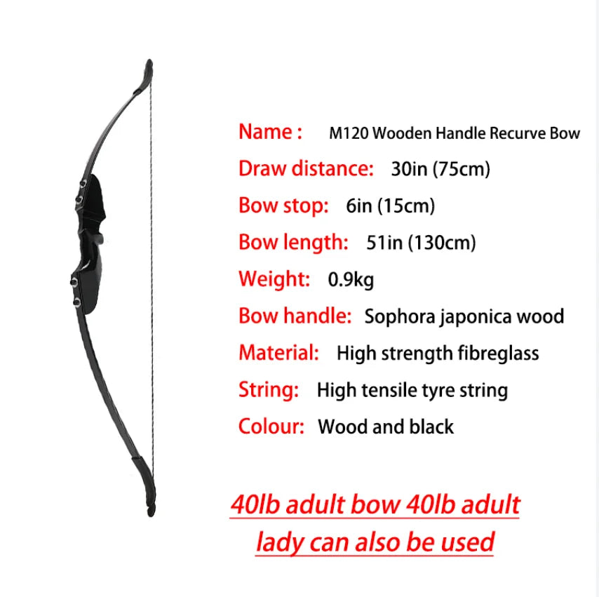 Recurve Bogen aus Holz – Traditionelles Bogenschießen für Outdoor & Sport