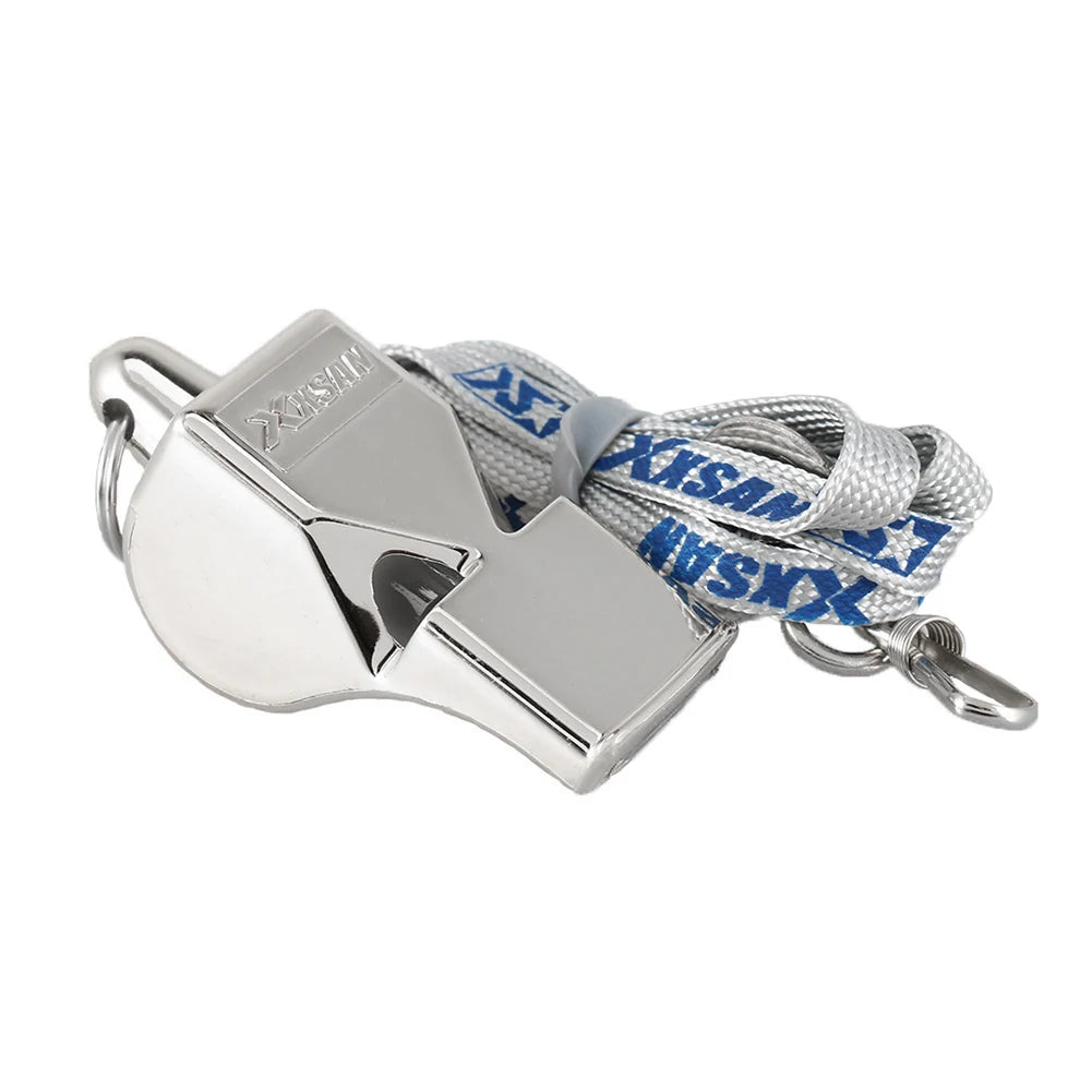 Bunte Metallpfeife mit Umhängeband – Für Sport, Schule & Outdoor