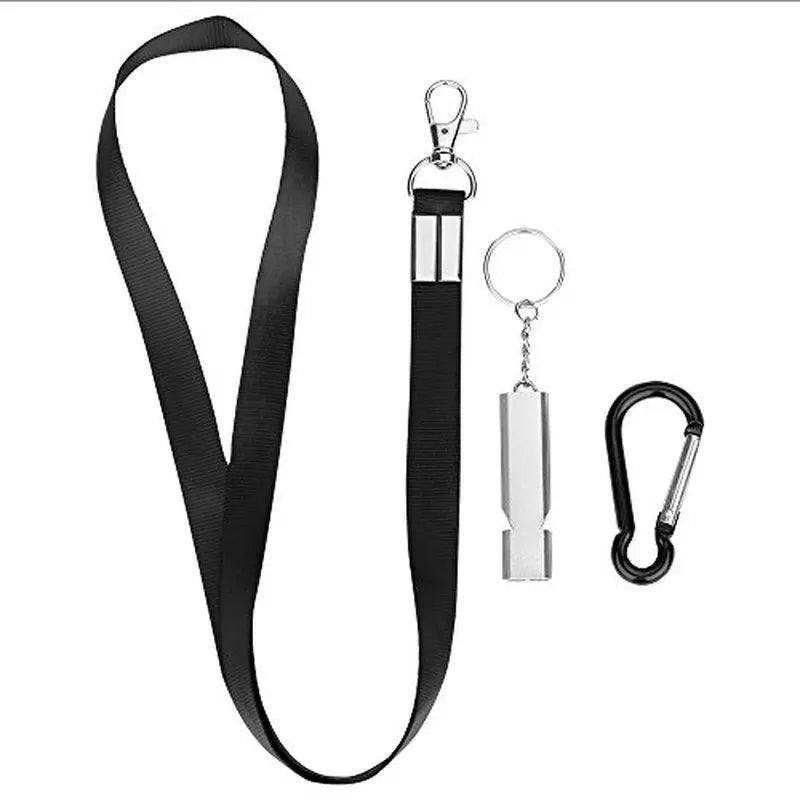 Bunte Metallpfeife mit Umhängeband – Für Sport, Schule & Outdoor
