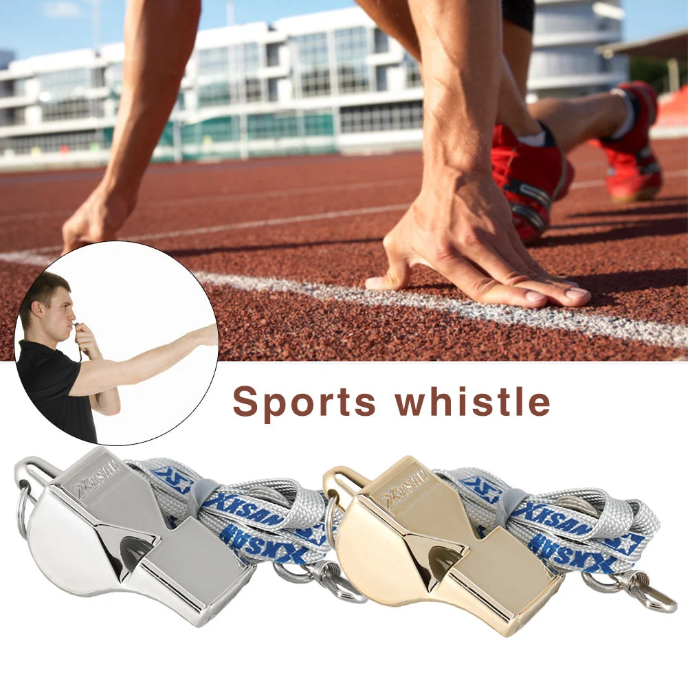 Bunte Metallpfeife mit Umhängeband – Für Sport, Schule & Outdoor