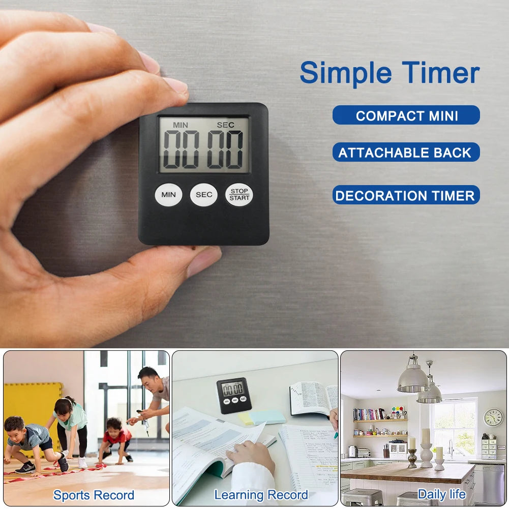 Digitale Stoppuhr mit Magnet – Multifunktional für Sport, Küche & Büro
