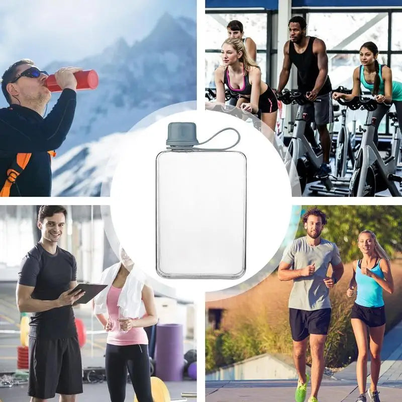 Flache Sporttrinkflasche 500ml – Kompakt für Wandern & Outdoor